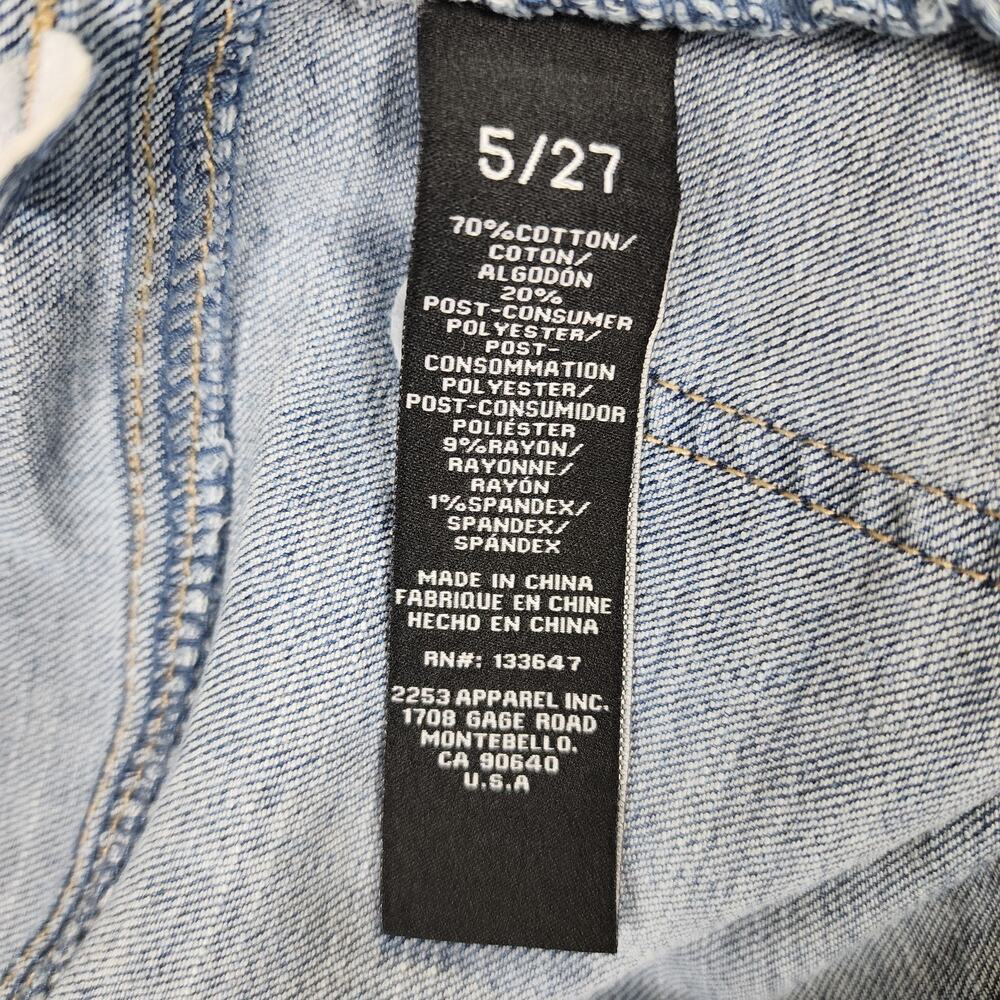 BCBG Generation Mid Rise Bootcut Jeans Womens 5/27 Light Wash Stretch Denim - Picture 4 of 12